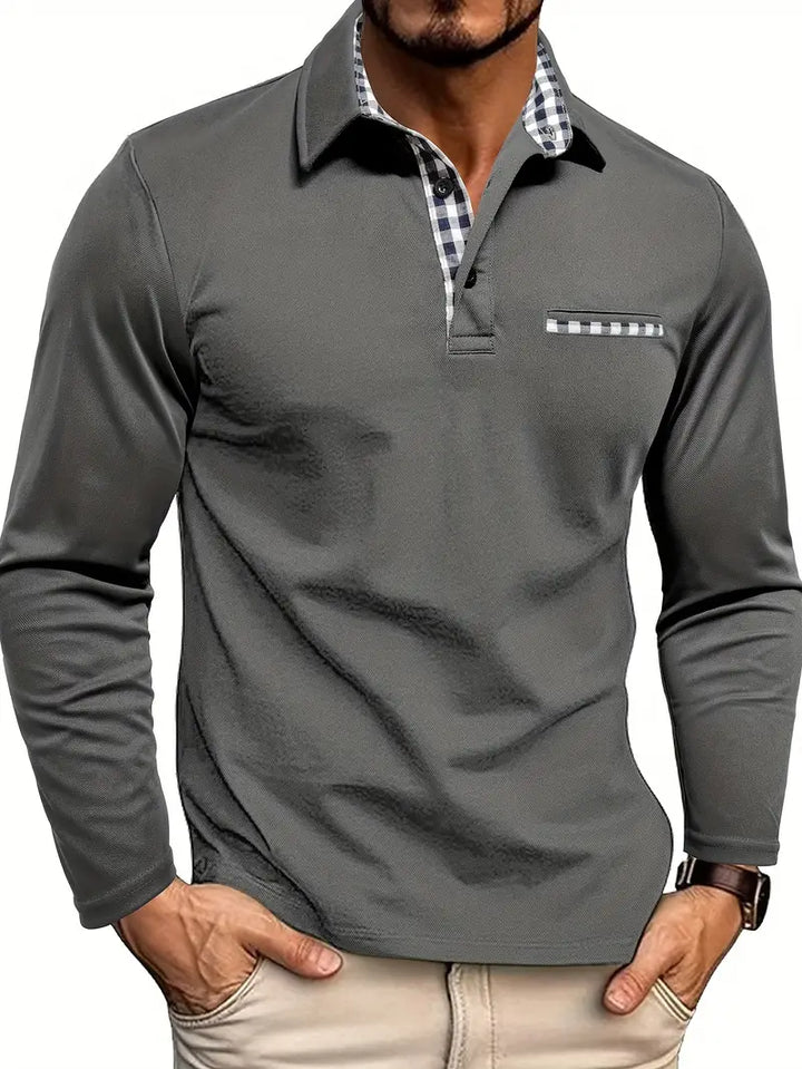 Polo Homme à Manches Longues – Élégance, Confort et Style Assuré