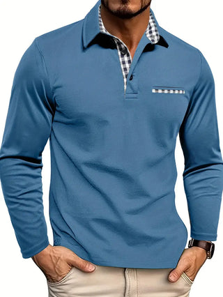 Polo Homme à Manches Longues – Élégance, Confort et Style Assuré