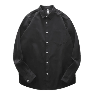 Chemise en coton à col à revers
