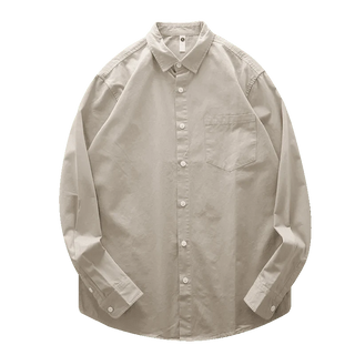 Chemise en coton à col à revers
