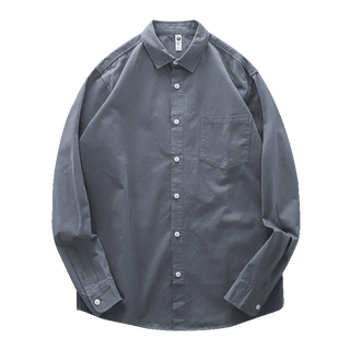 Chemise en coton à col à revers