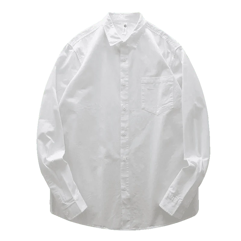 Chemise en coton à col à revers