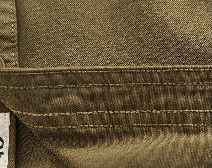 Chemise en coton à col officier