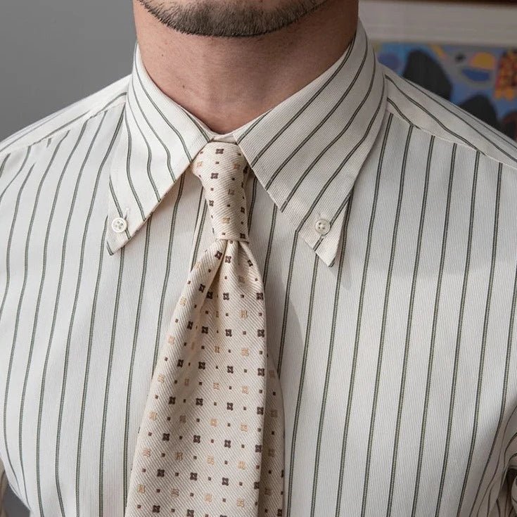 Chemise rayée à manches longues