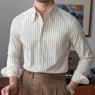 Chemise rayée à manches longues