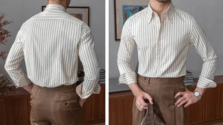 Chemise rayée à manches longues