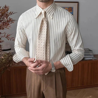 Chemise rayée à manches longues