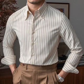 Chemise rayée à manches longues