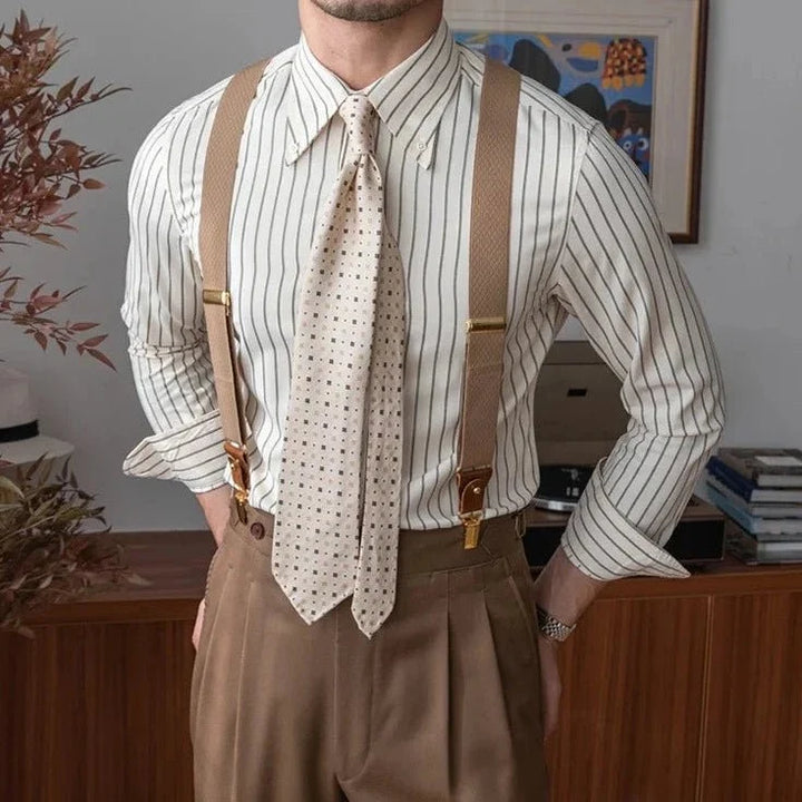 Chemise rayée à manches longues