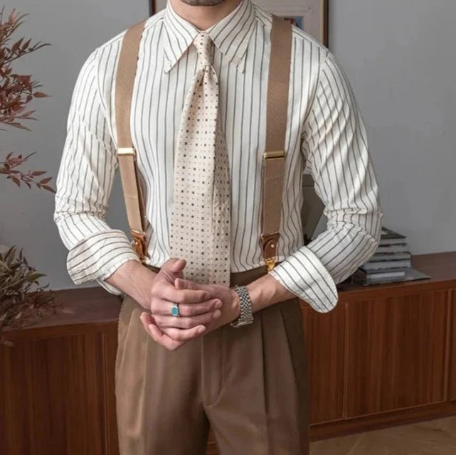 Chemise rayée à manches longues