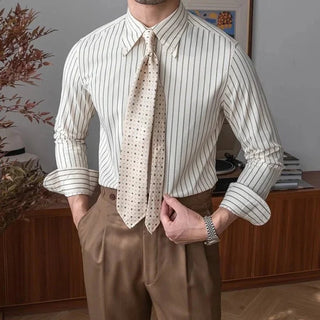 Chemise rayée à manches longues