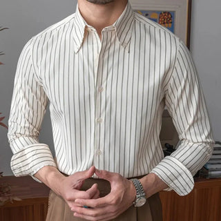 Chemise rayée à manches longues