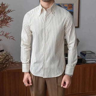 Chemise rayée à manches longues