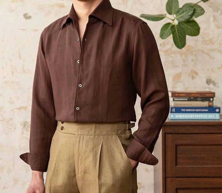 Chemise d’été italienne coupe classique