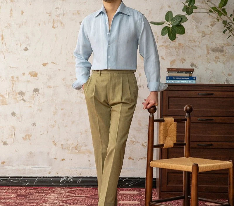 Chemise d’été italienne coupe classique