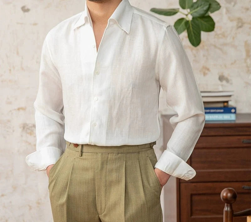 Chemise d’été italienne coupe classique