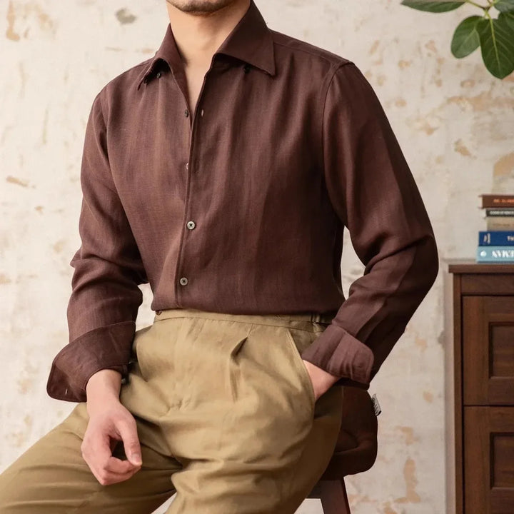 Chemise d’été italienne coupe classique