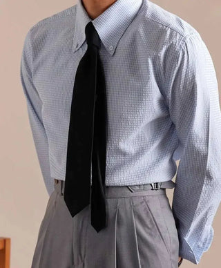 Chemise italienne boutonnée à carreaux