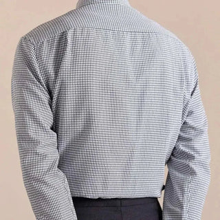 Chemise italienne boutonnée à carreaux