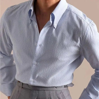 Chemise italienne boutonnée à carreaux