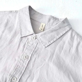 Chemise italienne en pur lin à manches longues