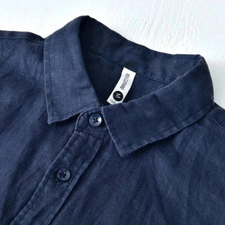 Chemise italienne en pur lin à manches longues
