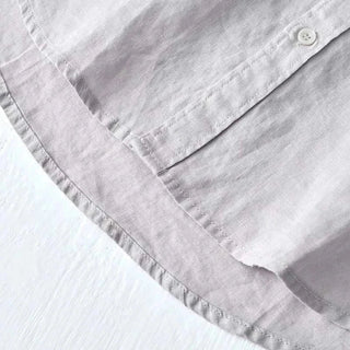 Chemise italienne en pur lin à manches longues