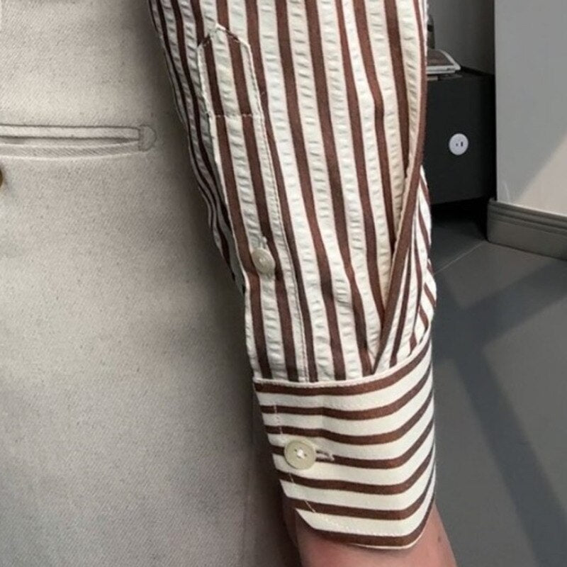 Chemise italienne à rayures