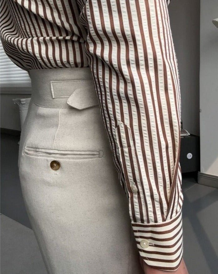 Chemise italienne à rayures
