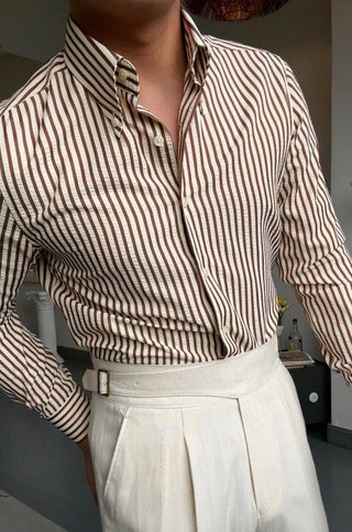 Chemise italienne à rayures