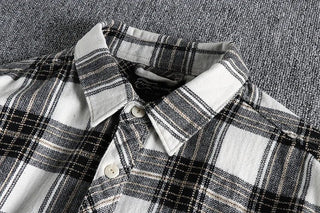 Chemise japonaise d’automne à carreaux