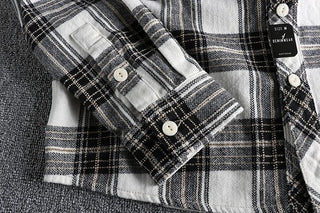 Chemise japonaise d’automne à carreaux