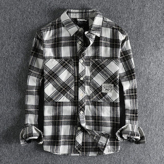 Chemise japonaise d’automne à carreaux