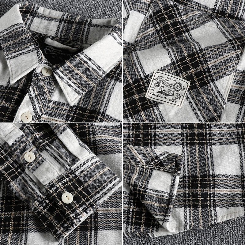 Chemise japonaise d’automne à carreaux