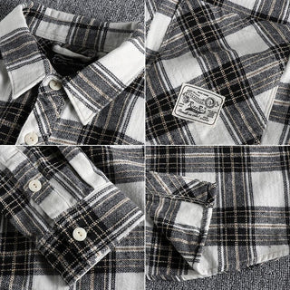 Chemise japonaise d’automne à carreaux