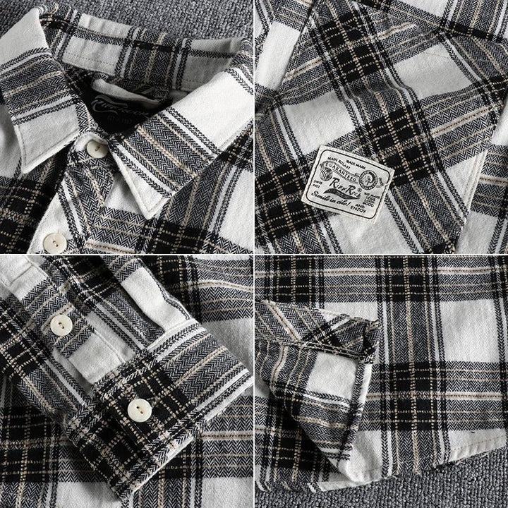 Chemise japonaise d’automne à carreaux