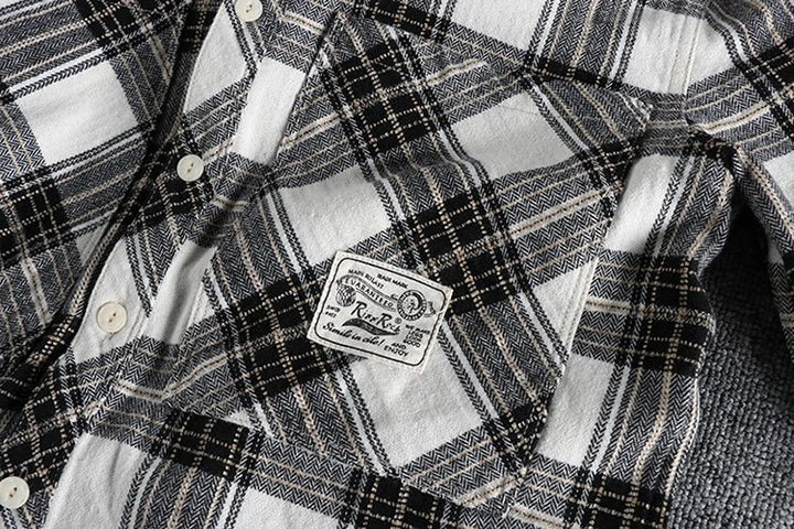 Chemise japonaise d’automne à carreaux