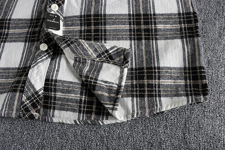 Chemise japonaise d’automne à carreaux