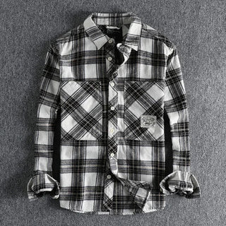 Chemise japonaise d’automne à carreaux