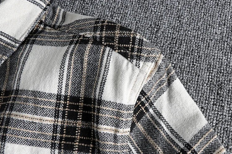 Chemise japonaise d’automne à carreaux