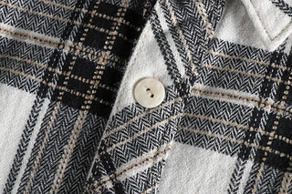 Chemise japonaise d’automne à carreaux