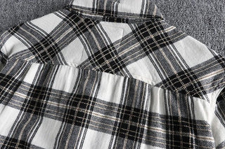 Chemise japonaise d’automne à carreaux