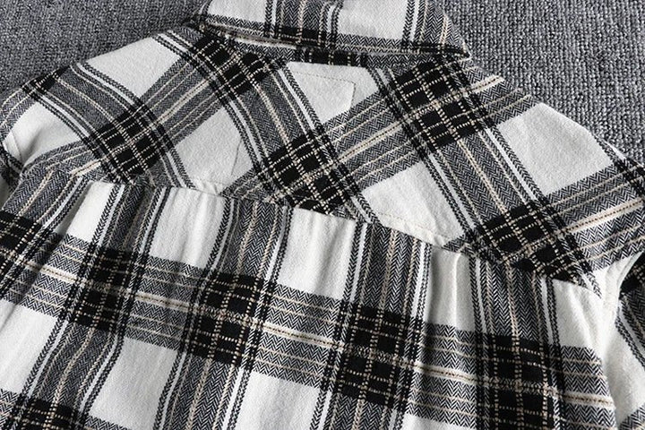 Chemise japonaise d’automne à carreaux
