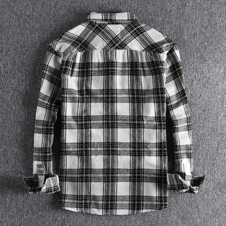 Chemise japonaise d’automne à carreaux