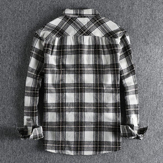 Chemise japonaise d’automne à carreaux