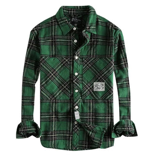 Chemise japonaise d’automne à carreaux