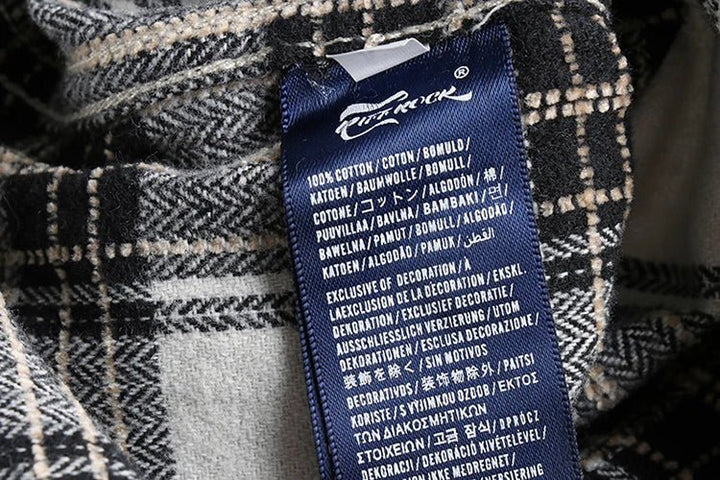 Chemise japonaise d’automne à carreaux