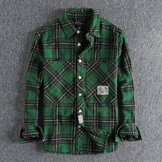 Chemise japonaise d’automne à carreaux
