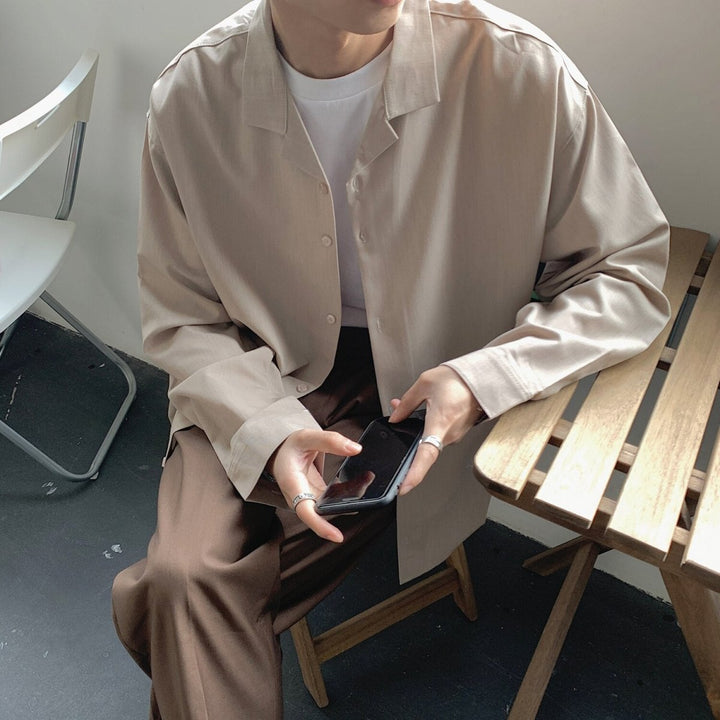 Chemise coréenne coupe ample
