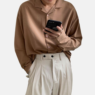 Chemise coréenne coupe ample